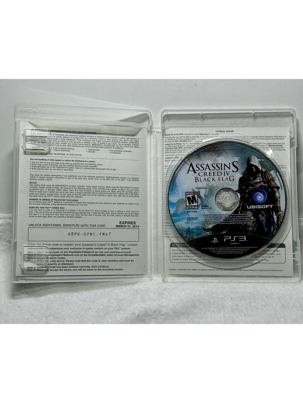 Assassin's Creed IV Black Flag GameStop Edition PS3 Complete CIB